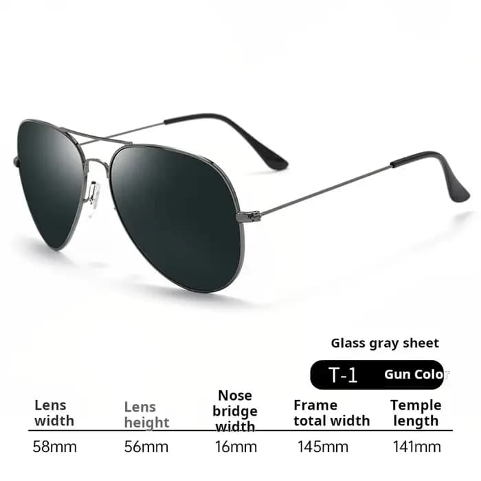 YIMARUILI classique mode pilote hommes lunettes de soleil Vintage Double faisceau lentilles en verre conduite optique