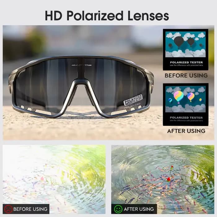Kapvoe lunettes de cyclisme vtt équitation course