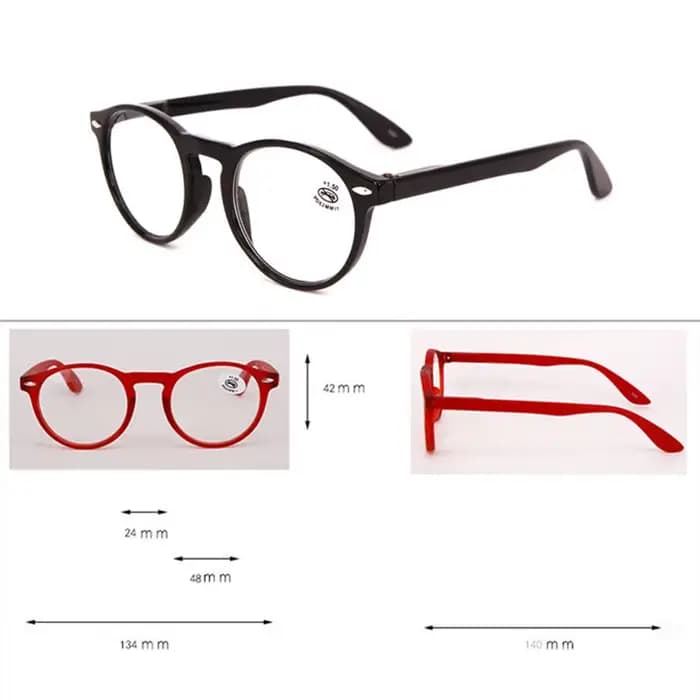 UVLAIK lunettes de lecture optiques rondes hommes femmes mode bleu noir