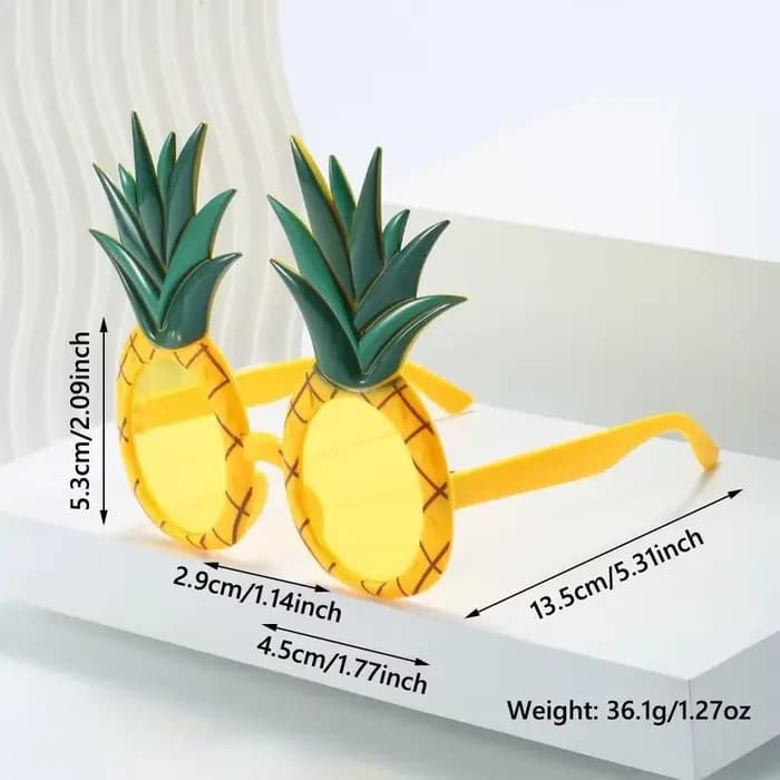 Lunettes de soleil tendance et amusantes en forme d'ananas