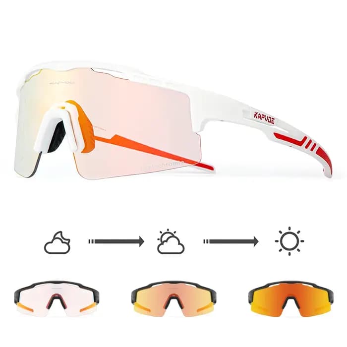 Lunettes photochromiques de cyclisme pour hommes et femmes