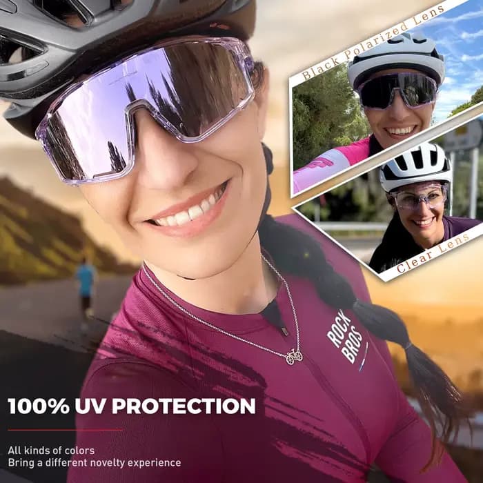 Kapvoe-Lunettes de soleil de cyclisme pour hommes et femmes