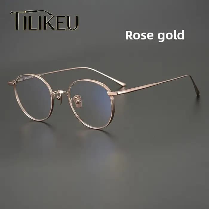 Nouvelle monture de lunettes rétro en titane pur