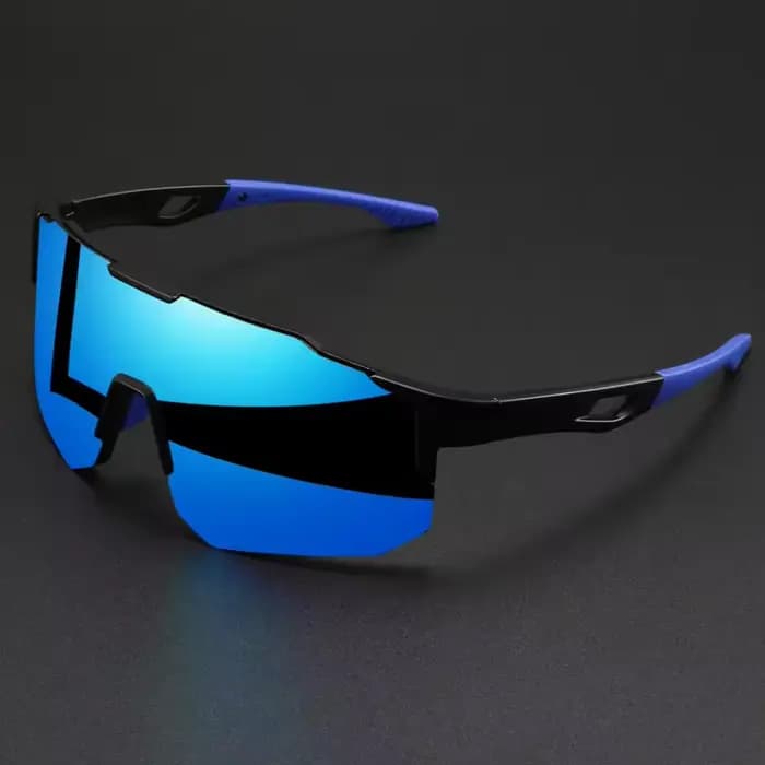 Lunettes de soleil sportives surdimensionnées et colorées - Design enveloppant