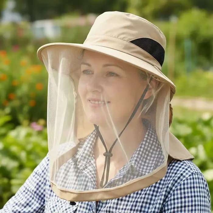 Chapeau de soleil avec moustiquaire pour hommes et femmes