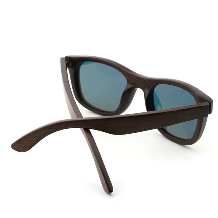 Meilleures lunettes de soleil de luxe faites à la main hommes polarisées zèbre Vintage bambou bois f