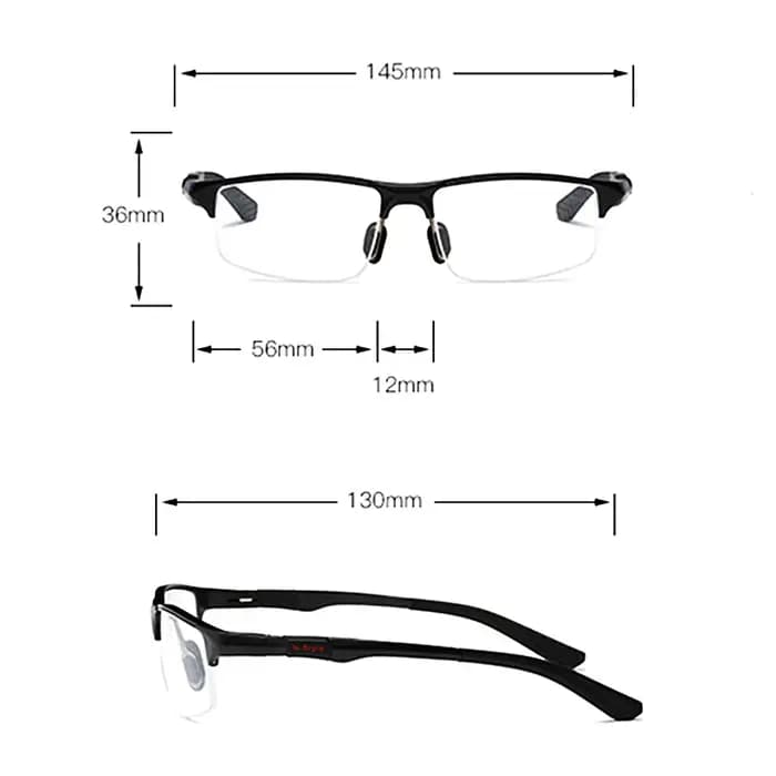 YIMARUILI demi-monture lunettes de sport cadre Ultra-léger en aluminium-magnésium matériel optique l