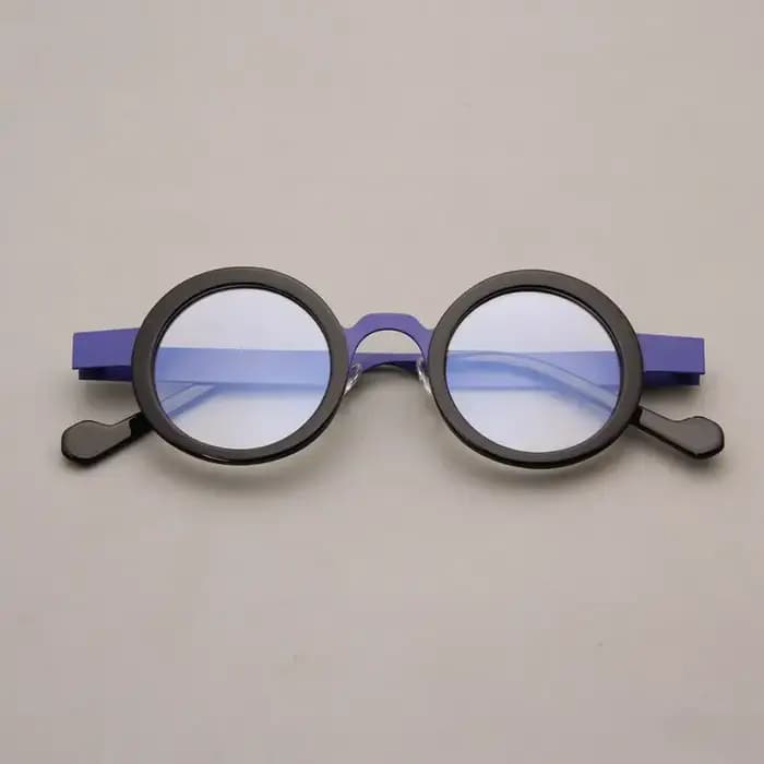 Lunettes optiques en acétate métallique à jante complète à dioptrie haute