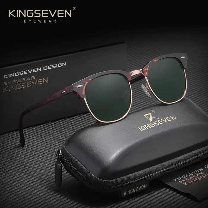 KINGSEVEN luxe casual grand cadre lunettes de soleil femmes crème solaire mode polarisé UV400 lunett