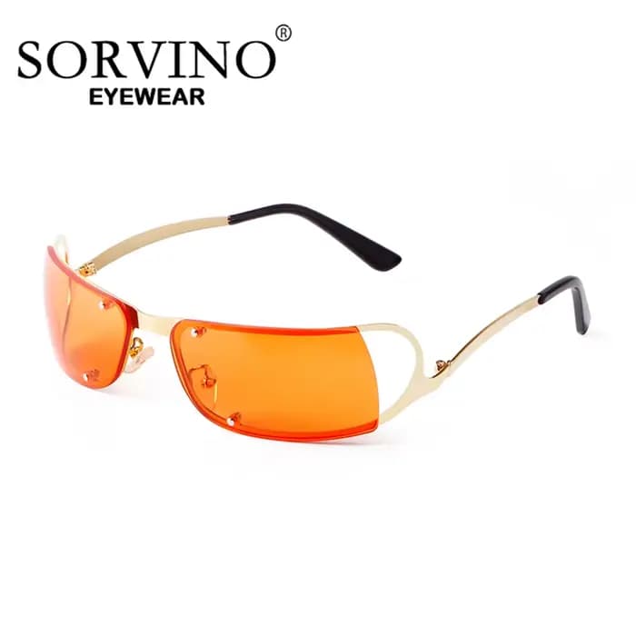 Lunettes de soleil sans monture pour hommes et femmes