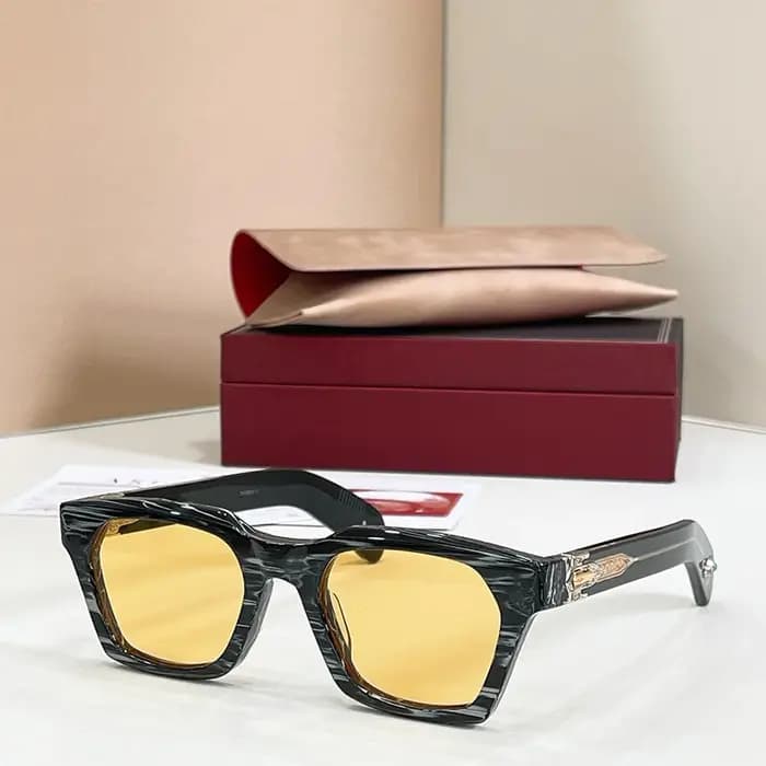 STERETT – Lunettes de soleil œil de chat vintage rouge écaille de tortue pour homme