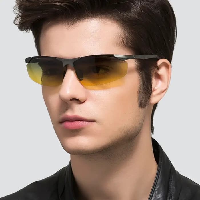 Lunettes de soleil polarisées sans bords pour homme, verres de jour, pour Vision nocturne, photochro