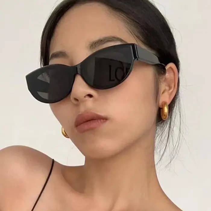 1/4 pièces mode petit œil De chat lunettes De soleil Vintage marque concepteur lunettes De soleil fe