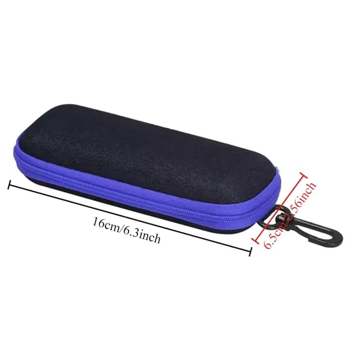 EVA fermeture éclair lunettes boîte Denim myopie