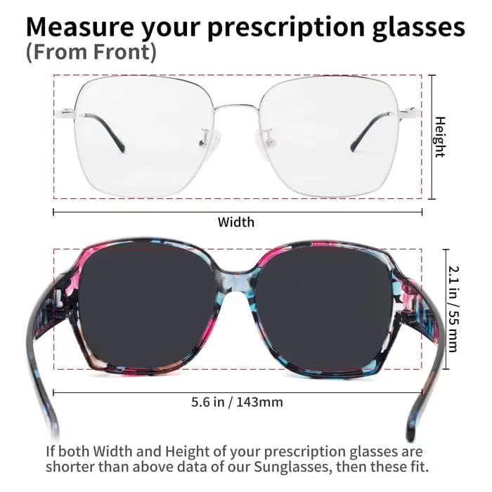 Lunettes de soleil à porter par-dessus