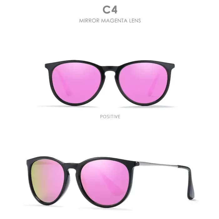 Lunettes de soleil rondes classiques pour femmes et hommes