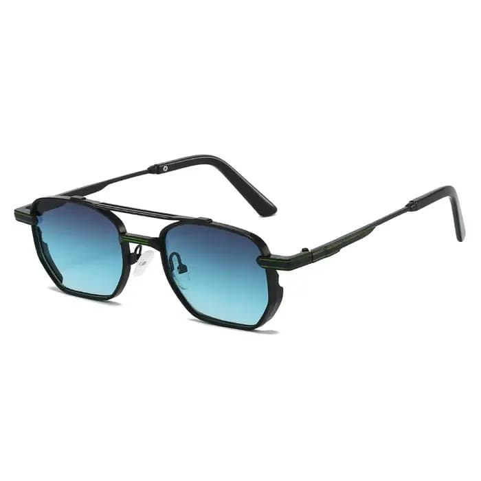 Lunettes de soleil carrées Steampunk pour hommes