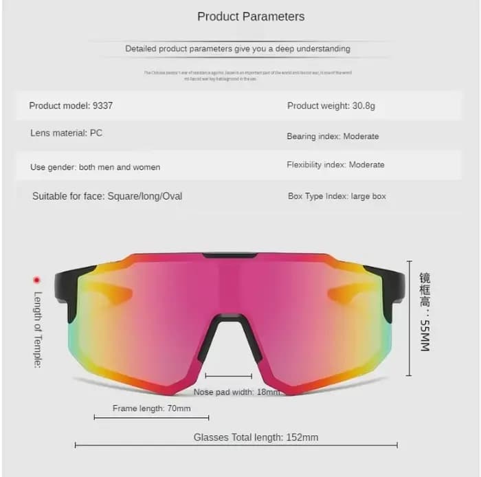 Lunettes de soleil de cyclisme