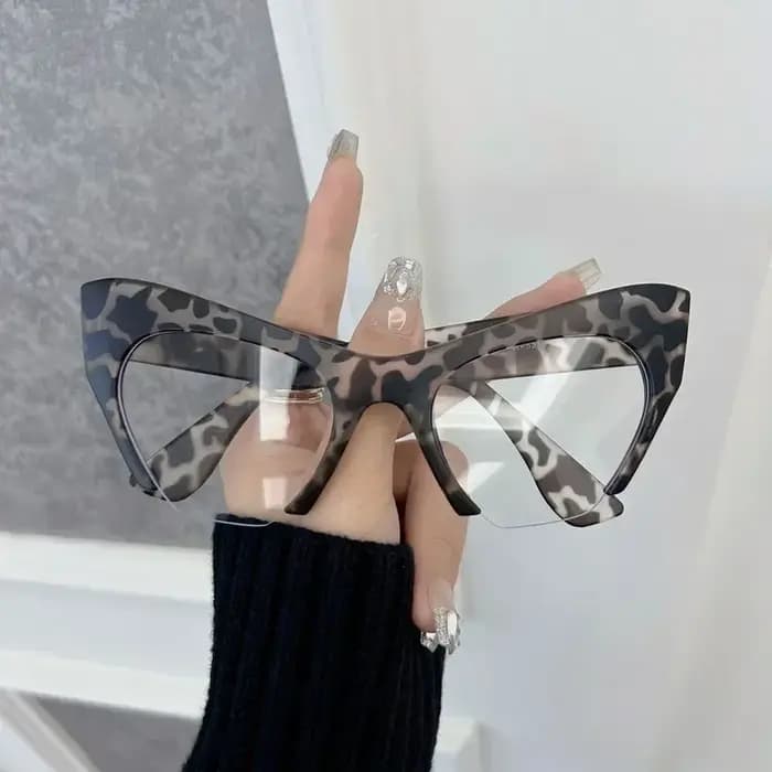 Montures de lunettes œil-de-chat tendance pour femmes et hommes – Monture optique transparente de marque de créateur – Oculos stylés