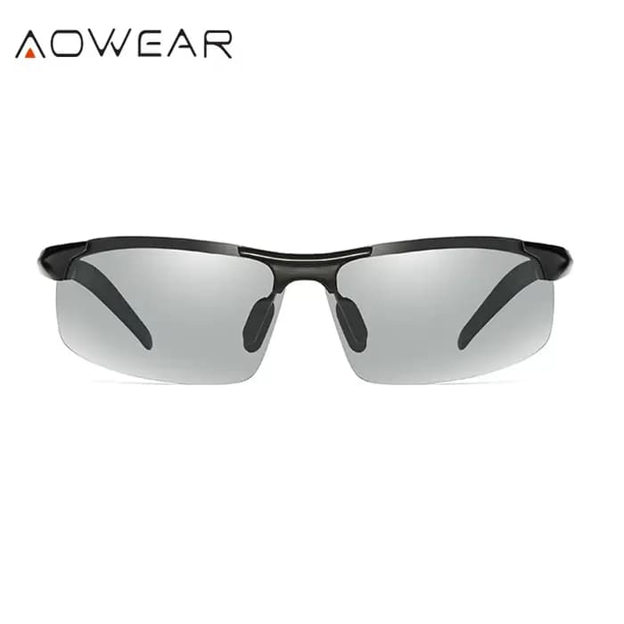 AOWEAR-Lunettes de soleil photochromiques pour homme, polarisées jour et nuit, style sport, caméléon