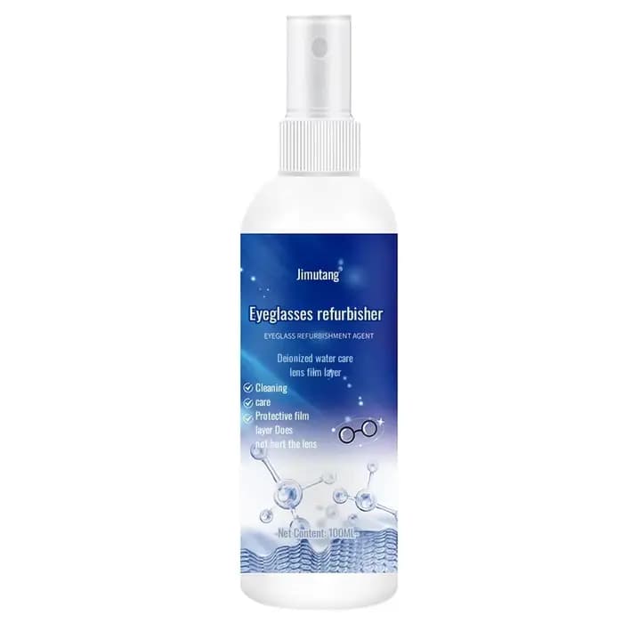 Solution de nettoyage de lunettes, 100ml, Spray de soin des lentilles, nettoyage à l'eau, antibuée,