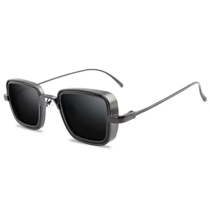 Lunettes de soleil rétro steampunk vintage pour hommes et femmes, lunettes carrées en métal, lunette