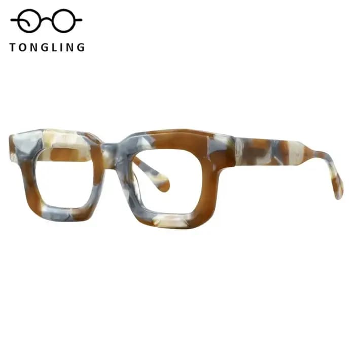 Monture de lunettes carrée en acétate tendance 2026 pour femmes