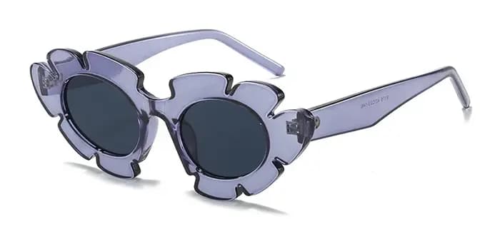 Lunettes de soleil à fleurs uniques pour femmes