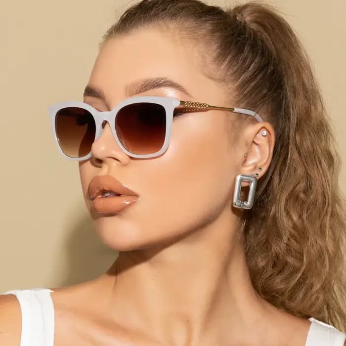 Lunettes de soleil carrées classiques femmes hommes Vintage marque