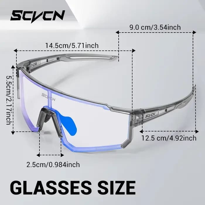 SCVCN lunettes de randonnée photochromiques
