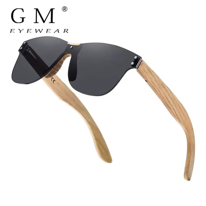 Lunettes de soleil rétro en chêne écologiques GM UV400