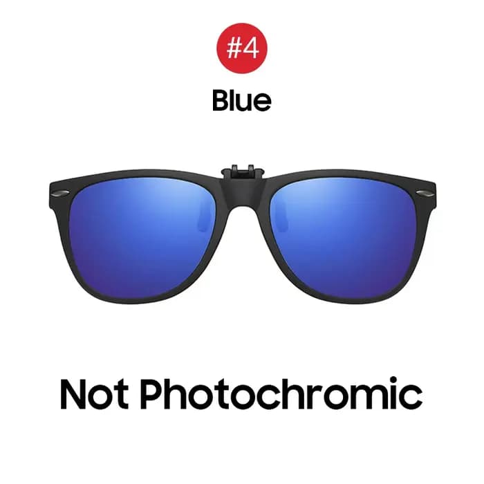 VIVIBEE Lunettes de soleil polarisées photochromiques à clipser pour hommes et femmes