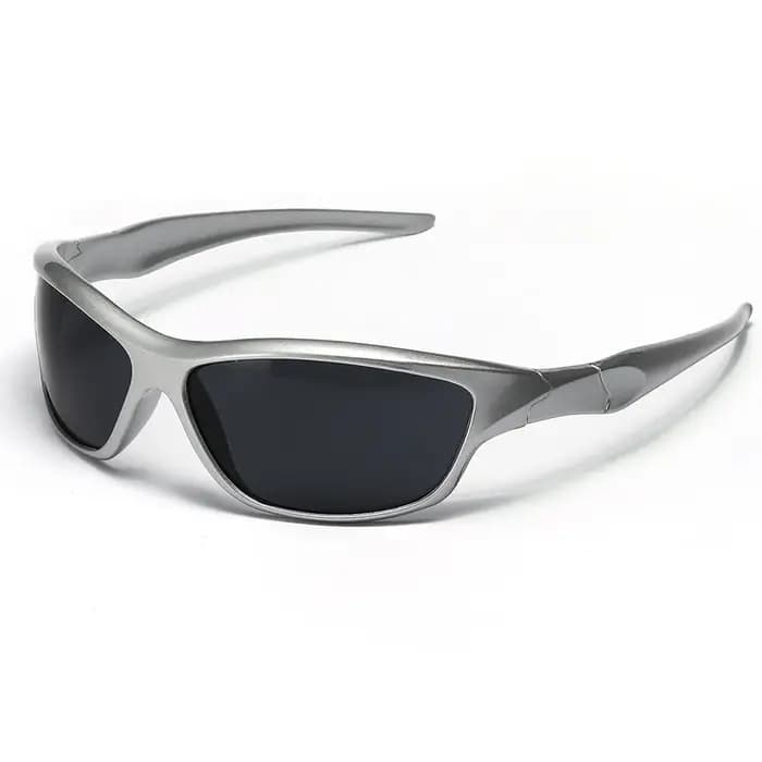 Lunettes de soleil argentées Y2K pour hommes et femmes