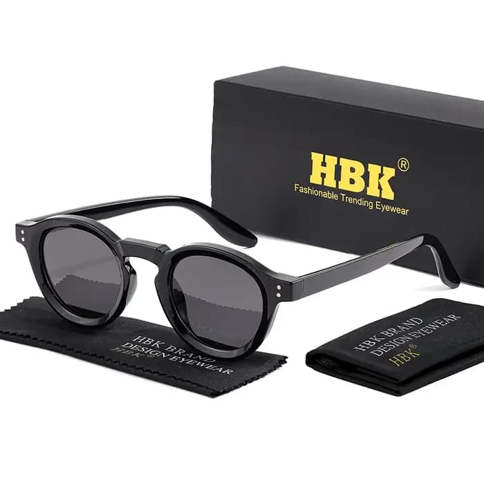 HBK lunettes de soleil polarisées hommes rétro TR90 lentilles TAC de haute qualité