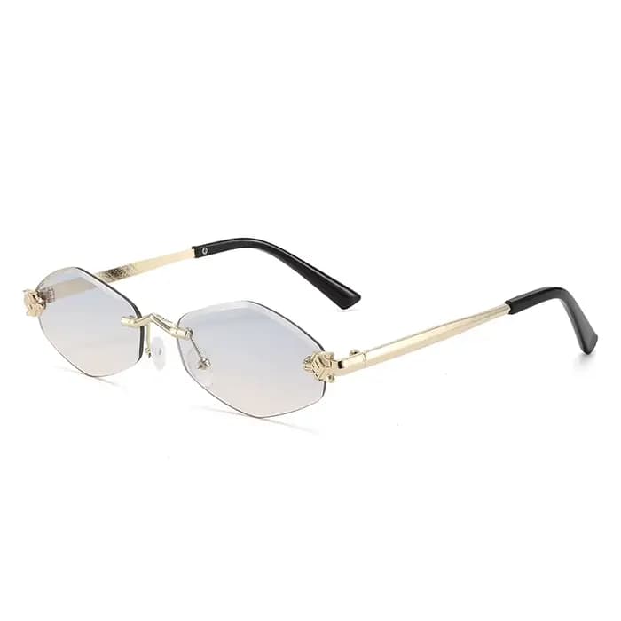 2026 mode petites lunettes de soleil irrégulières femmes rétro marque Design métal haute qualité cadre Vintage losange