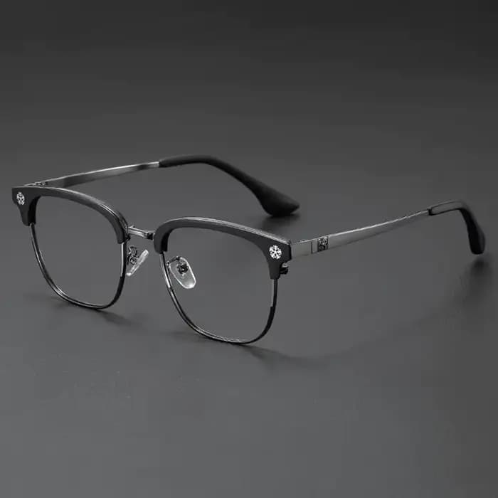 Lunettes à demi-monture de style japonais pour hommes et femmes, lunettes d'affaires, nouvelle mode,