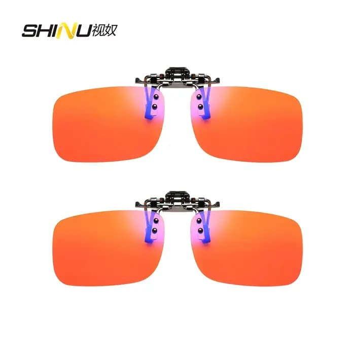 SHINU Clip sur lunettes Anti lumière bleue polarisé