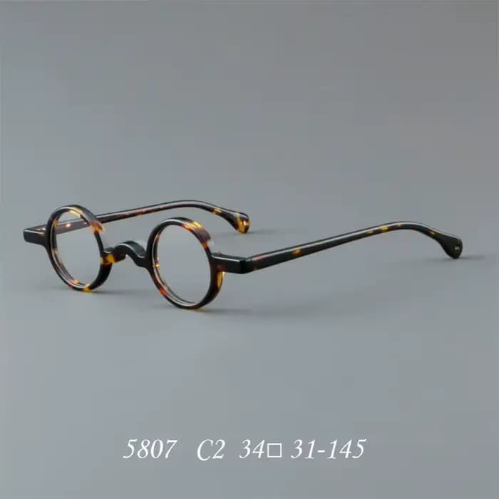 Lunettes de vue rondes à monture en acétate pour hommes et femmes