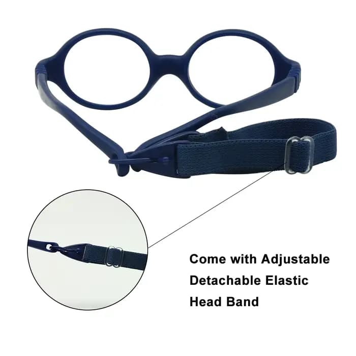 Lunettes pliables sans vis pour bébé avec sangle