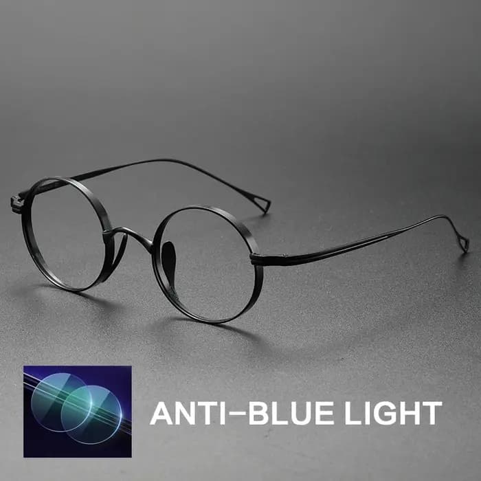 Dsnietp Vintage titane lunettes de lecture hommes rond photochromique Anti lumière bleue