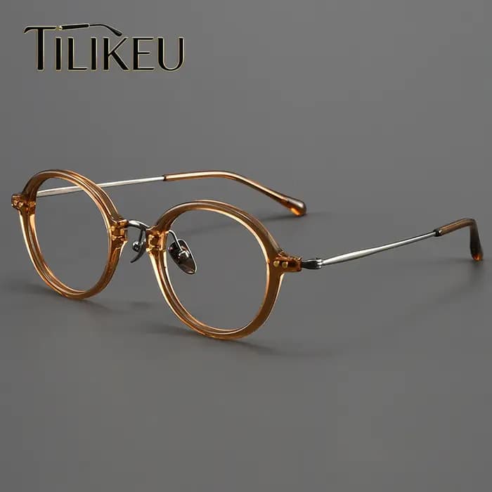 Monture de lunettes en acétate de tortue faite à la main au Japon