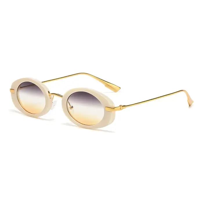 Lunettes de soleil ovales à petite monture pour femmes et hommes