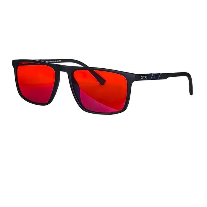 SHINU lunettes rouges bloc lumière bleue meilleur sommeil
