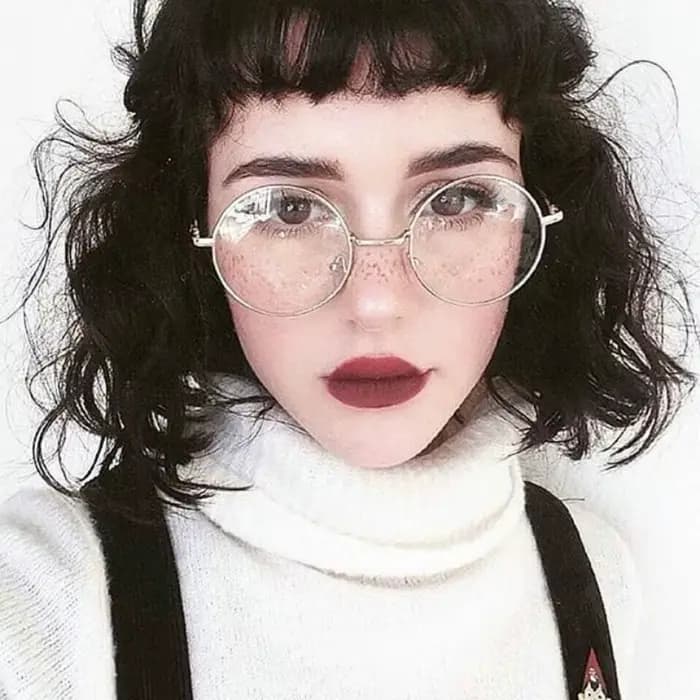 Monture de lunettes transparente ronde 2026 pour femmes et hommes