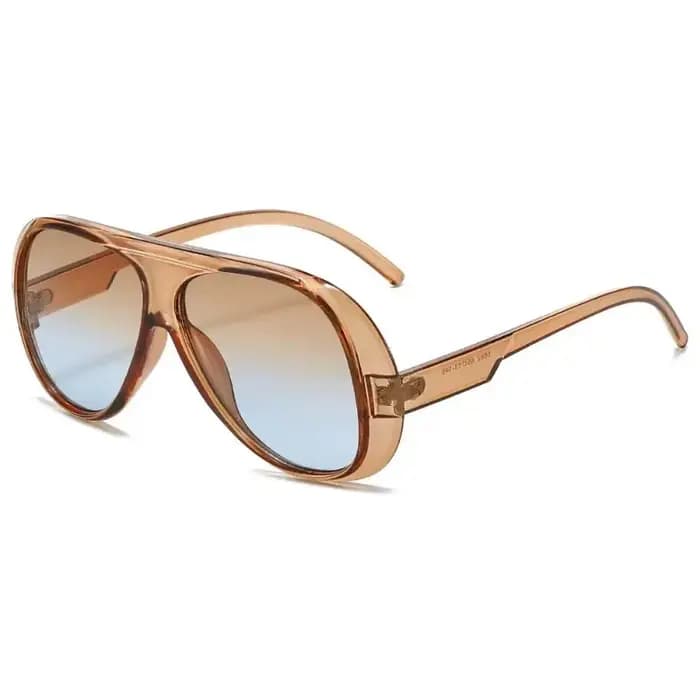 Lunettes tendance à monture large et circulaire pour femmes