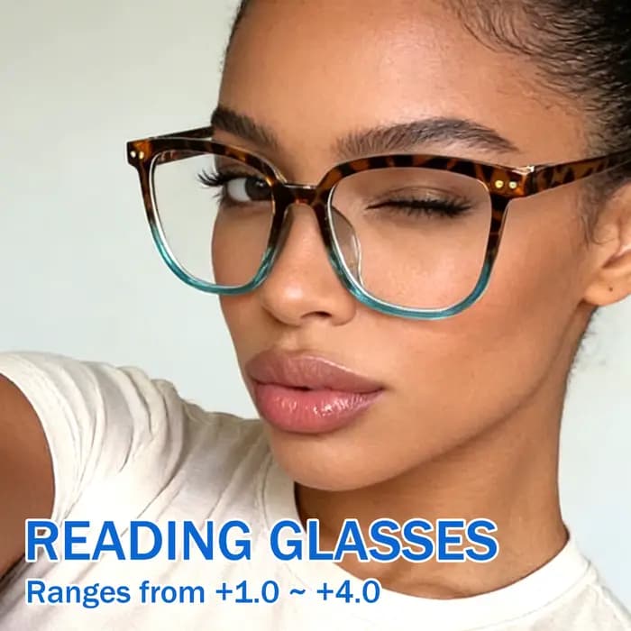 Grands lunettes de lecture carrées