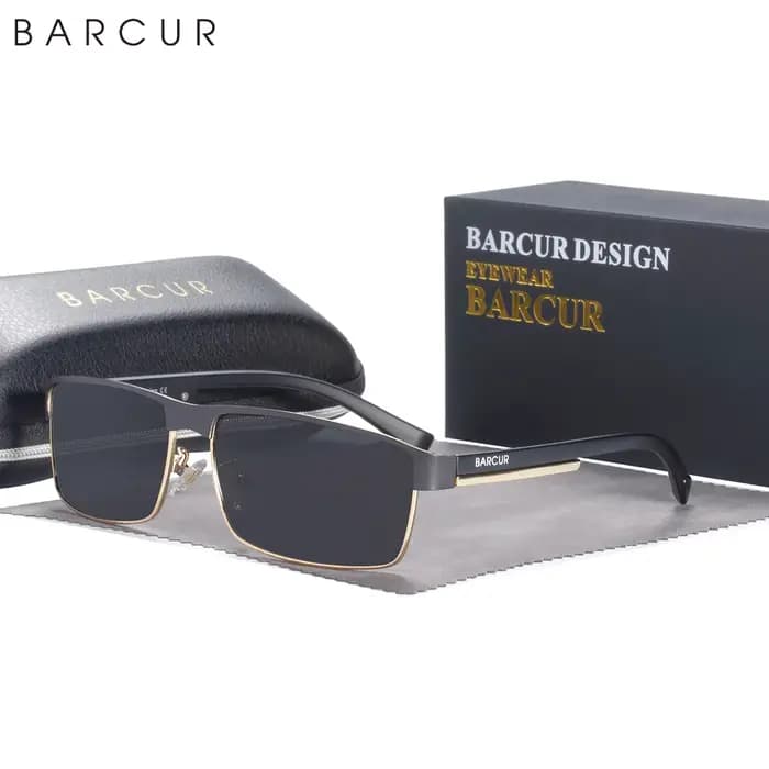 BARCUR Original Rectangle affaires lunettes De soleil pour hommes conduite randonnée sport