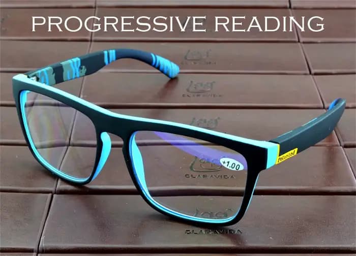 Clara Vida progressive fabriqué à la main surdimensionné cadre carré hommes femmes mode lunettes de lecture +0.75 + 1 +1.25 +1.5 +1.75 +2 à +4