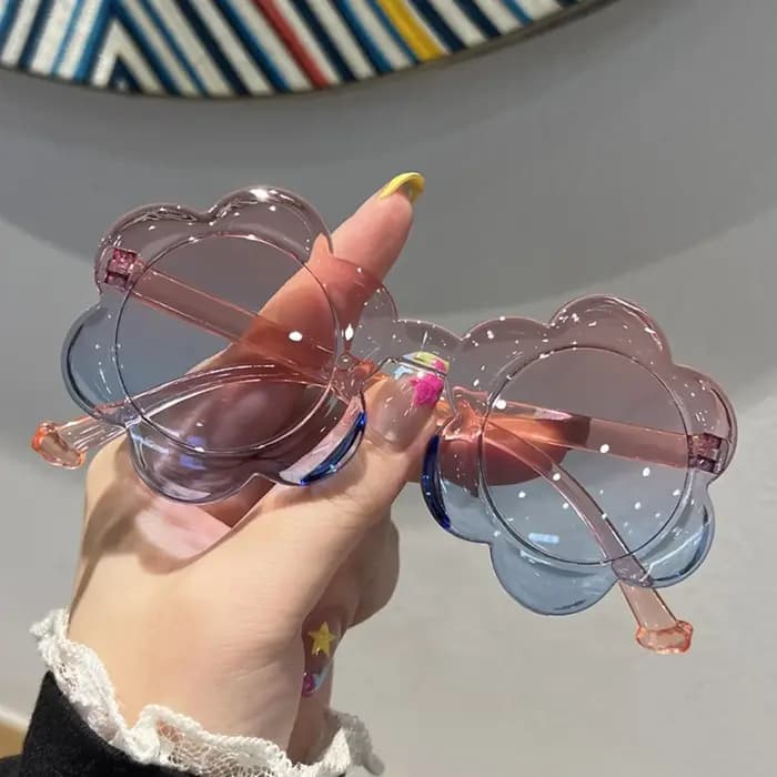 Lunettes de soleil en forme de fleur pour femmes