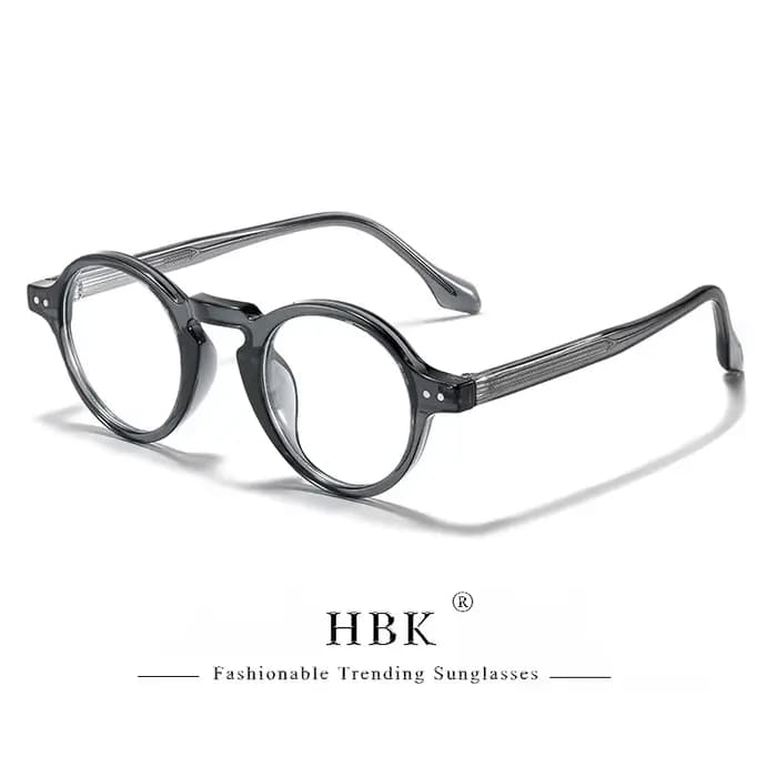 HBK Vintage rond hommes petites lunettes cadre de haute qualité marque Design Anti lumière bleue